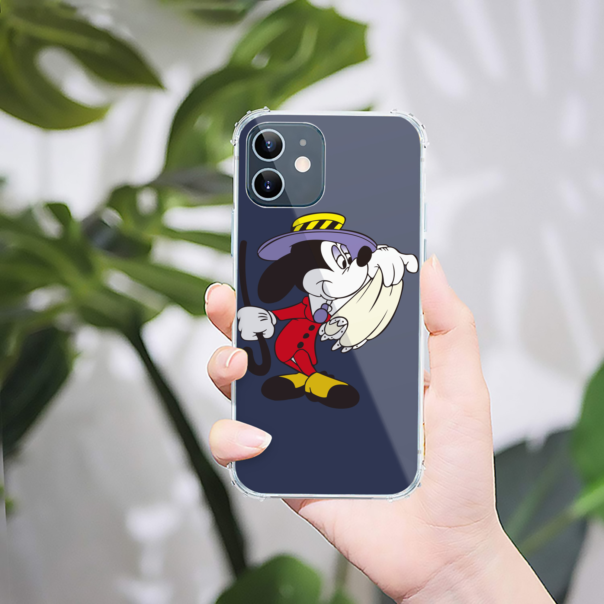 ミッキーマウス Mickey Mouse 【iPhone 12シリーズ対応】透明スマホケース（クリアソフトケース）